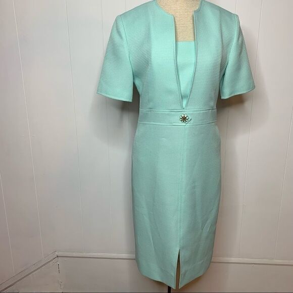 Vintage 60s 70s Henry Lee Petites Mod Sheath Dress - Picture 1 of 10